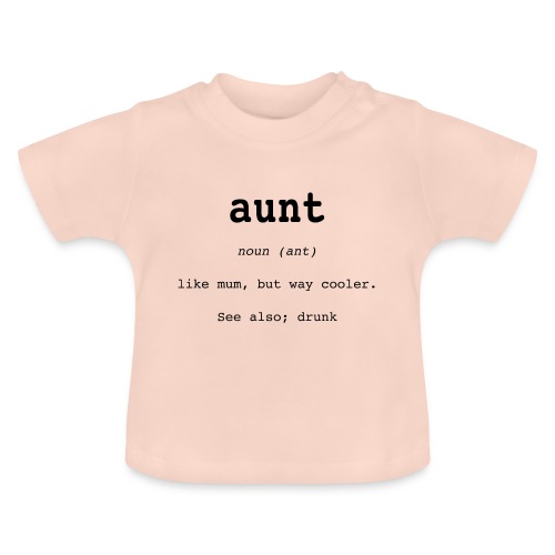 aunt - Ekologisk T-shirt med rund hals baby