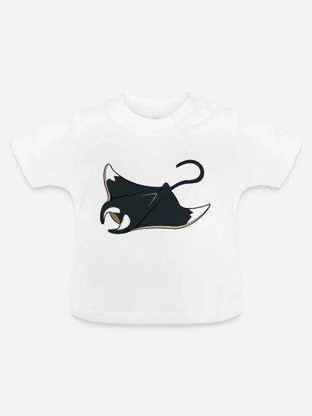 Mantarochen - Baby Bio-T-Shirt mit Rundhals - Weiß