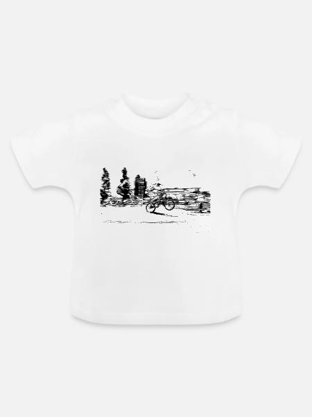 bmx - Baby Bio-T-Shirt mit Rundhals - Weiß