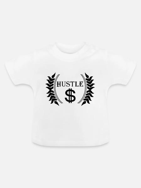 hustle - Baby Bio-T-Shirt mit Rundhals - Weiß