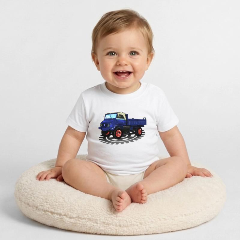 Unimog - Oldtimer - Offroad - Universal motor device Baby Organic T-Shirt with Round Neck