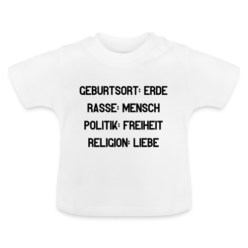 Humanity / Bestseller / Geschenk - Baby Bio-T-Shirt mit Rundhals