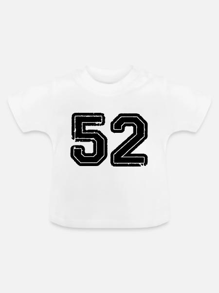 52 - Baby Bio-T-Shirt mit Rundhals - Weiß