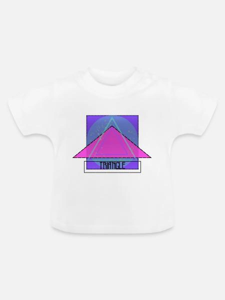 TRIANGLE - Baby Bio-T-Shirt mit Rundhals - Weiß