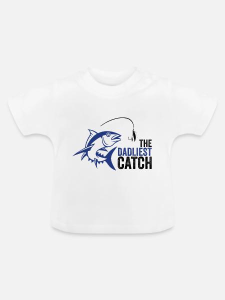 DADLIEST FANG - Baby Bio-T-Shirt mit Rundhals - Weiß