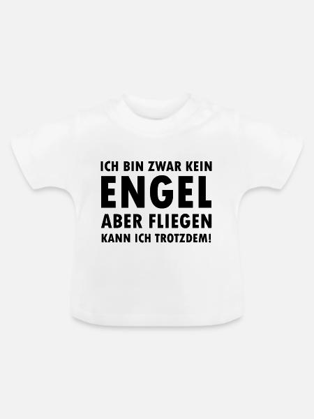 Fußball Soccer - Baby Bio-T-Shirt mit Rundhals - Weiß