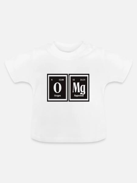 OMG | Periodensystem der Elemente - Baby Bio-T-Shirt mit Rundhals - Weiß