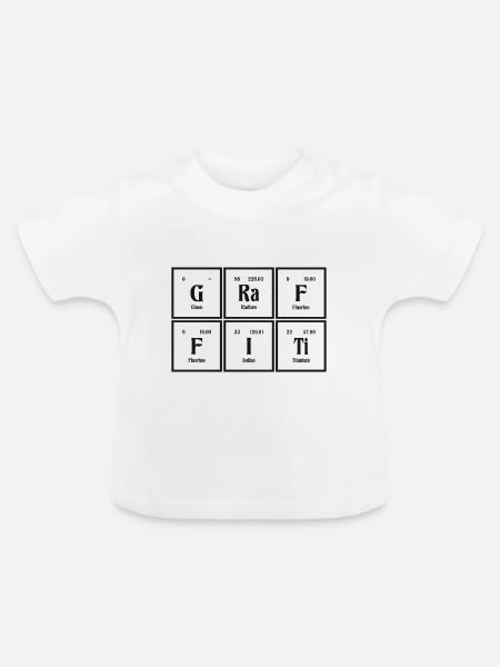 Graffiti-| Periodensystem der Elemente - Baby Bio-T-Shirt mit Rundhals - Weiß