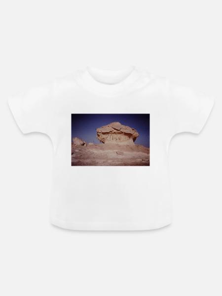 Desert - Baby Bio-T-Shirt mit Rundhals - Weiß