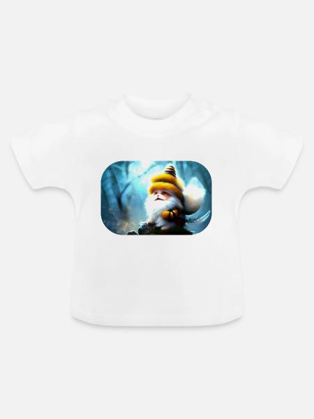 Bienenwicht - Baby Bio-T-Shirt mit Rundhals - Weiß
