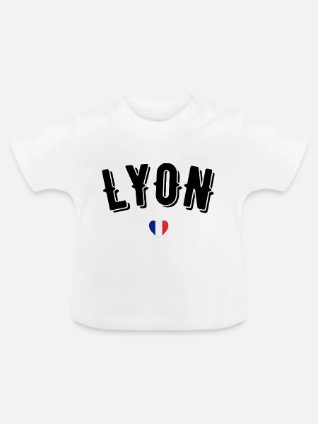 Lyon - Baby Bio-T-Shirt mit Rundhals - Weiß