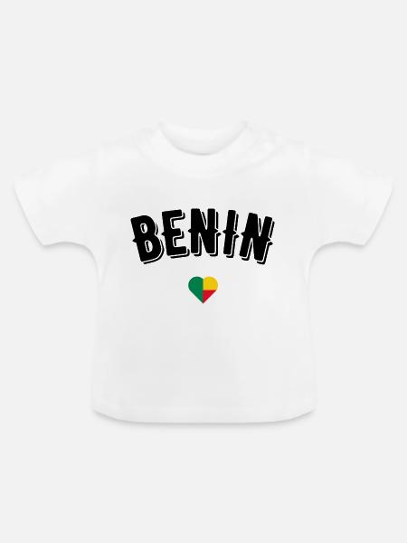 Benin - Baby Bio-T-Shirt mit Rundhals - Weiß