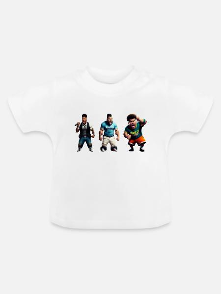 Motivationsredner - Baby Bio-T-Shirt mit Rundhals - Weiß