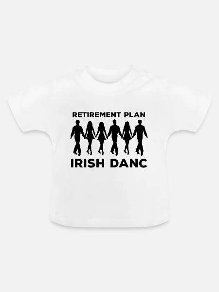 Dancing Dance Music - Baby Bio-T-Shirt mit Rundhals - Weiß