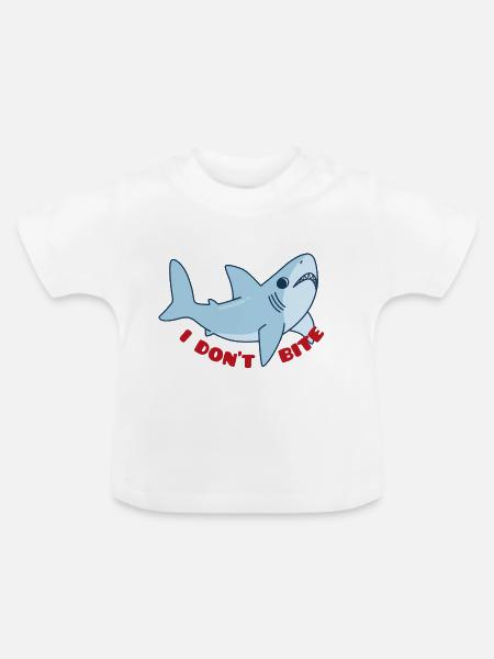 Meerestiere - Baby Bio-T-Shirt mit Rundhals - Weiß