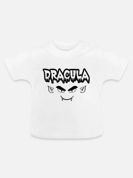 dracula 01 - Baby Bio-T-Shirt mit Rundhals - Weiß