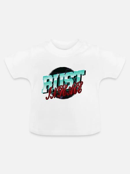 christmas robots boys artificial intelligence - Baby Bio-T-Shirt mit Rundhals - Weiß