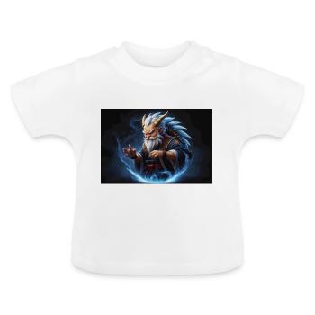 In the midst of a dark and mysterious atmosphere, - Baby Organic T-Shirt with Round Neck - white - Front