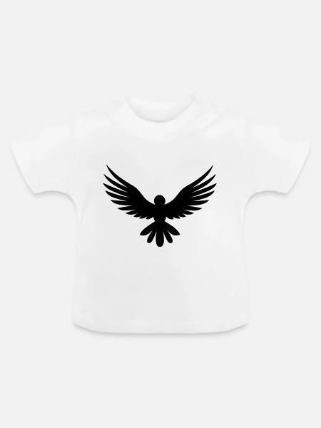Habicht - Baby Bio-T-Shirt mit Rundhals - Weiß