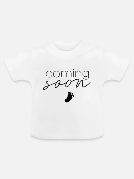 coming soon - Baby Bio-T-Shirt mit Rundhals - Weiß