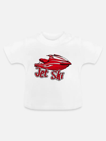 Jetski - Baby Bio-T-Shirt mit Rundhals - Weiß