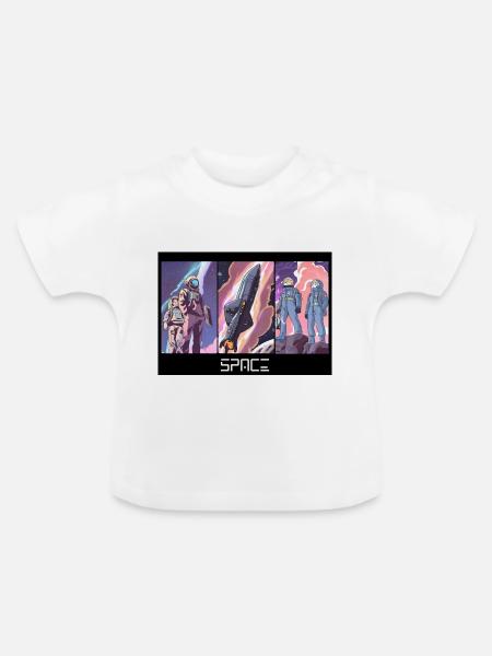 RAUM - Baby Bio-T-Shirt mit Rundhals - Weiß