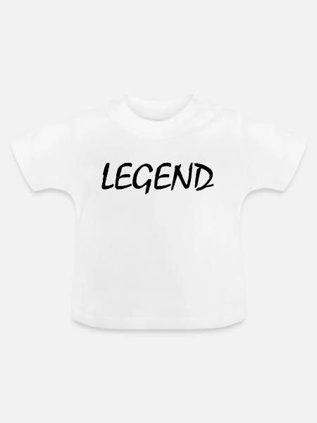 Legend - Baby Bio-T-Shirt mit Rundhals - Weiß