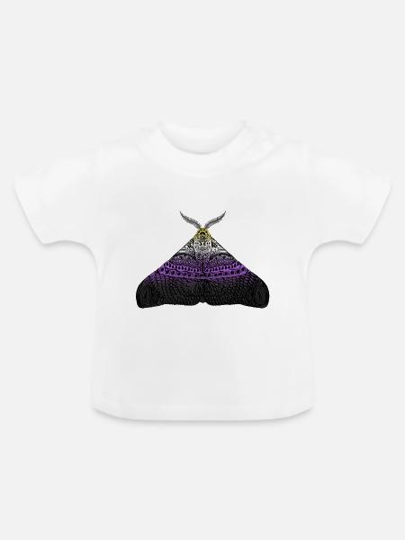 Nicht binär pride Motte - Baby Bio-T-Shirt mit Rundhals - Weiß