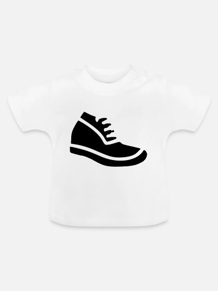 Ausgeführte - Baby Bio-T-Shirt mit Rundhals - Weiß