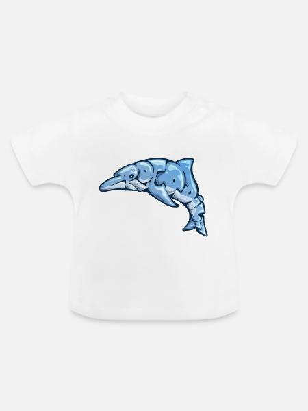 Graff Dauphin - Baby Bio-T-Shirt mit Rundhals - Weiß