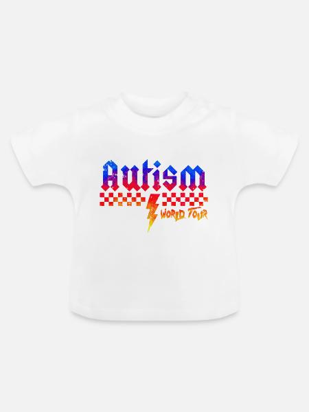Autismus-Bewusstsein: anders, anders, besser - Baby Bio-T-Shirt mit Rundhals - Weiß
