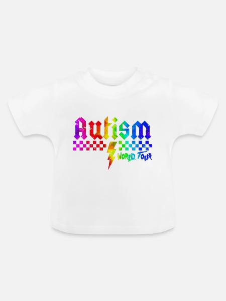 Autismus-Bewusstsein: anders, anders, besser - Baby Bio-T-Shirt mit Rundhals - Weiß