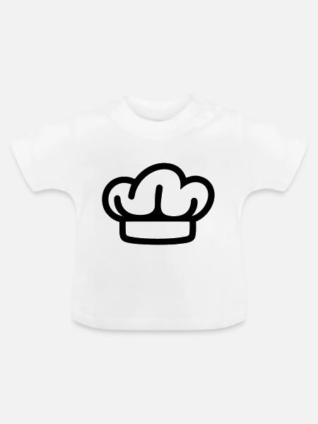 Küchenchef - Baby Bio-T-Shirt mit Rundhals - Weiß
