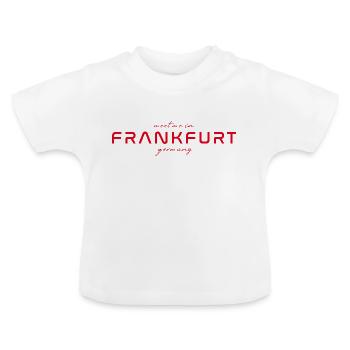 T-shirt Francfort – Skyline Love - T-shirt bio col rond Bébé - blanc - Devant