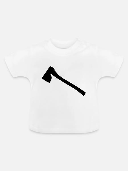 AXT - Baby Bio-T-Shirt mit Rundhals - Weiß