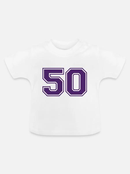 50 - Baby Bio-T-Shirt mit Rundhals - Weiß