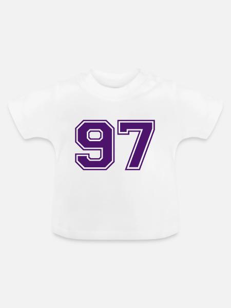 97 - Baby Bio-T-Shirt mit Rundhals - Weiß