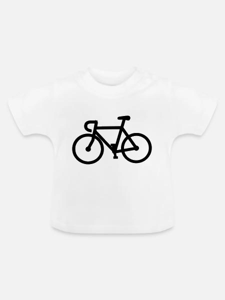 bicycle - Baby Bio-T-Shirt mit Rundhals - Weiß