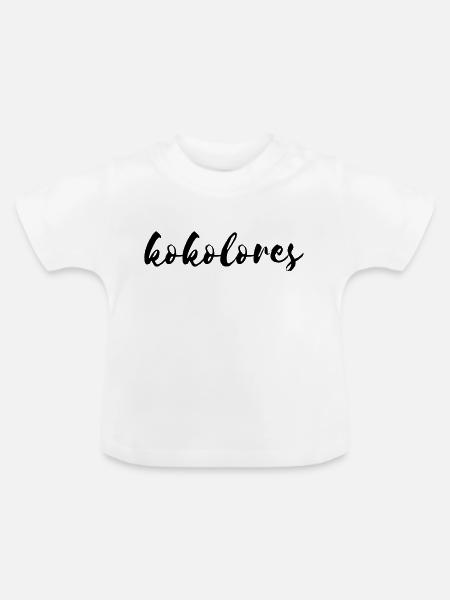 kokolores - Baby Bio-T-Shirt mit Rundhals - Weiß