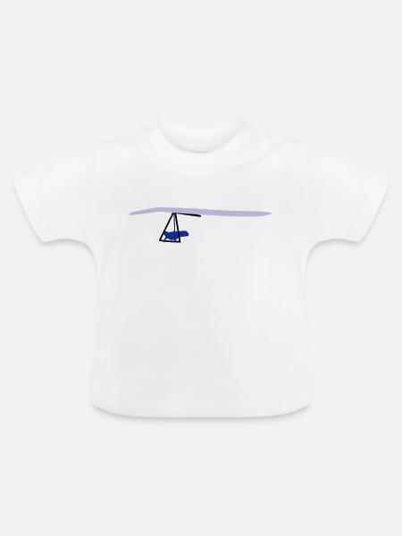 Drachenflieger - Baby Bio-T-Shirt mit Rundhals - Weiß