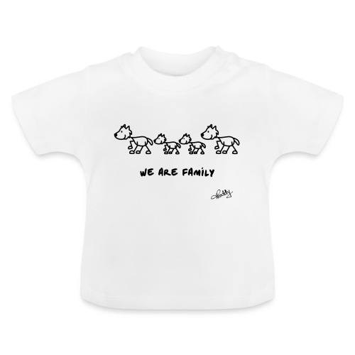 wearefamily - Baby Bio-T-Shirt mit Rundhals