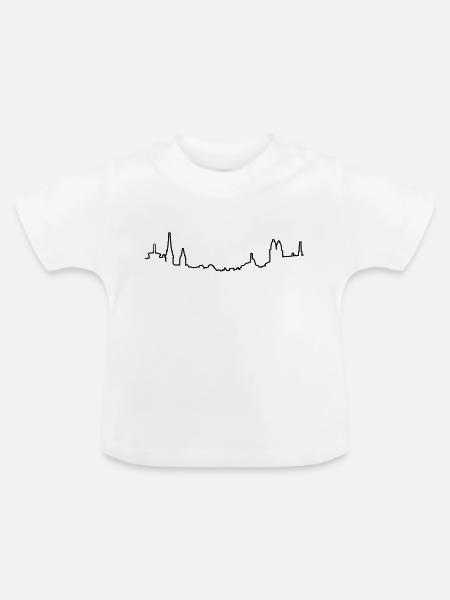 zürich - Baby Bio-T-Shirt mit Rundhals - Weiß