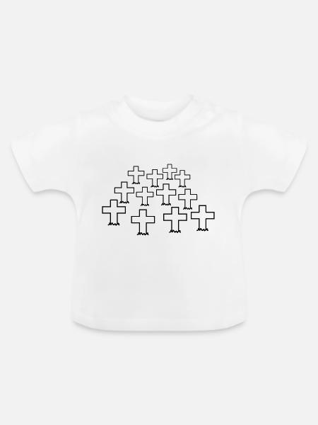 Cemetery - Baby Bio-T-Shirt mit Rundhals - Weiß