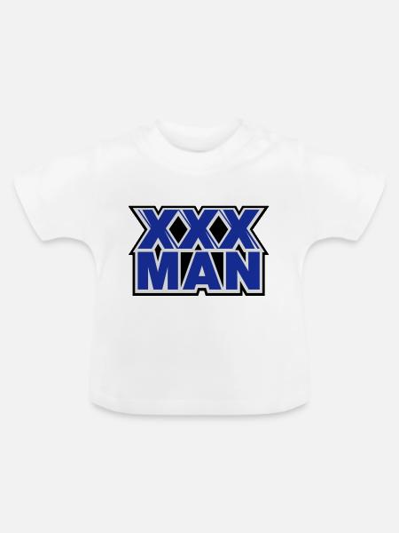 XXX Man - Baby Bio-T-Shirt mit Rundhals - Weiß