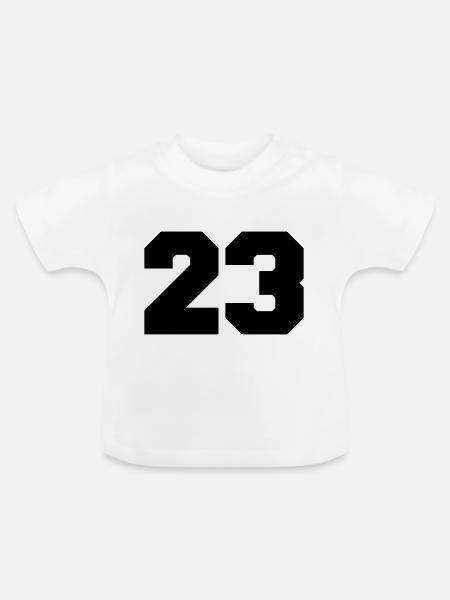 23 - Baby Bio-T-Shirt mit Rundhals - Weiß