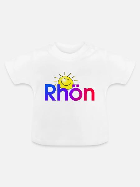 Die Rhön -Im Herzen Deutschlands - Baby Bio-T-Shirt mit Rundhals - Weiß