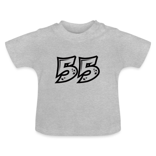 55 läpinäkyvänä - Vauvan luomu-t-paita, jossa pyöreä pääntie