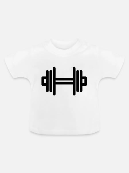 Ändern - Baby Bio-T-Shirt mit Rundhals - Weiß