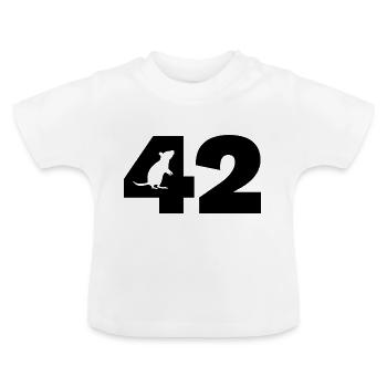 Die Antwort - Baby Bio-T-Shirt mit Rundhals - Weiß - Vorne