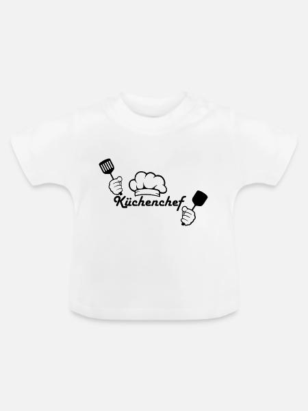 Küchenchef - Baby Bio-T-Shirt mit Rundhals - Weiß